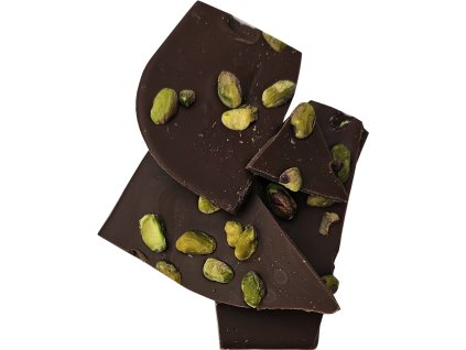 Lámaná čokoláda s pistáciemi