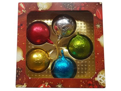 Schokoladenkugeln im Set – 5 x 25g - rot