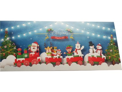 Banknote 35g - Weihnachtliches Schokoladenmotiv - Zug