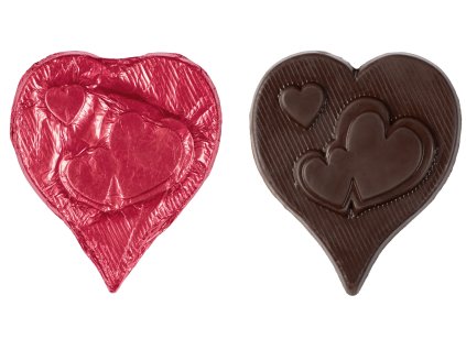 Valentýn Srdce 2 červené NUGÁT 4M4A1142