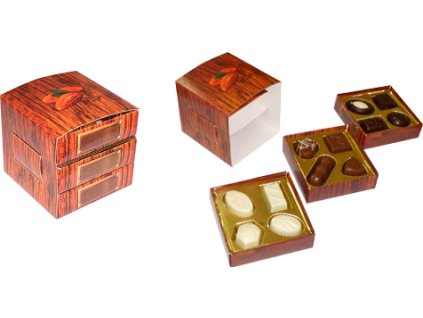 Belgische Pralinen - THREE-FATTER BOX 140g