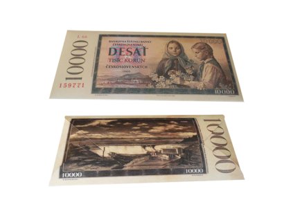 Banknote 60g - 10.000 Kčs