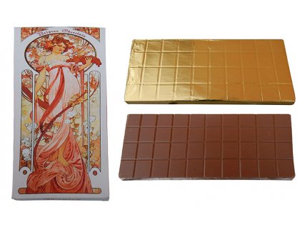 Schokolade 450g (Vollmilch) - Mucha (Frau mit Blumen)