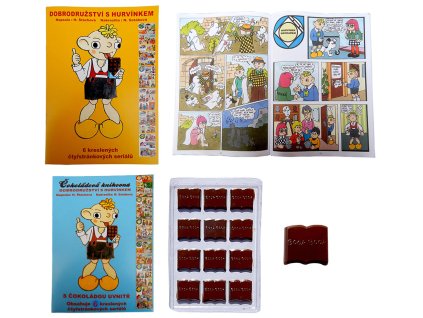 Chocolate Library 60g - Hurvínek Comic (yellow cover)