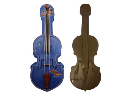 Schokoladen-Violine 200g - Blau