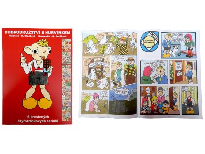 Comics Hurvínek (red boards)