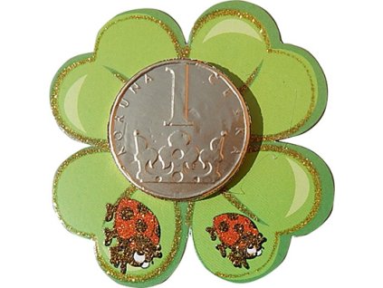 4g Coin on a Card - Four-Leaf Clover