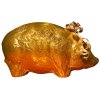 Schwein 2 kg, goldenes Aluminium