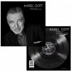 Chocolate gramophone record 80g - Karel Gott, portrait (black)
