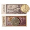 1 Kč Coin on a 4g card - 500,000 Kčs