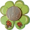 4g Coin on a Card - Four-Leaf Clover