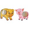 4g Coin on card - piggy, 2 designs