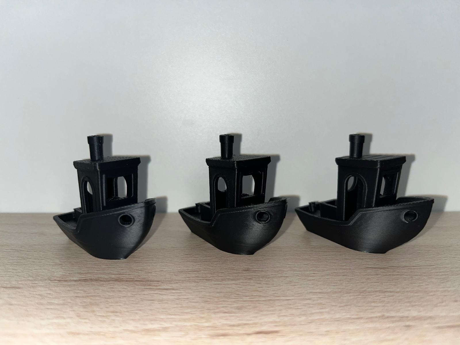 3D Benchy srovnání PLA+ PLA PRO Rapid PLA+
