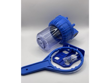 Potrubný filter priehľadný 5"