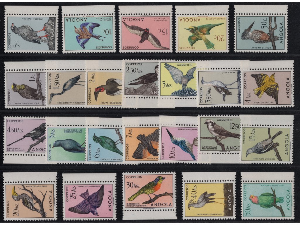 Angola 1951, Mi. 339-62, xx Ptáci (s okrajem)