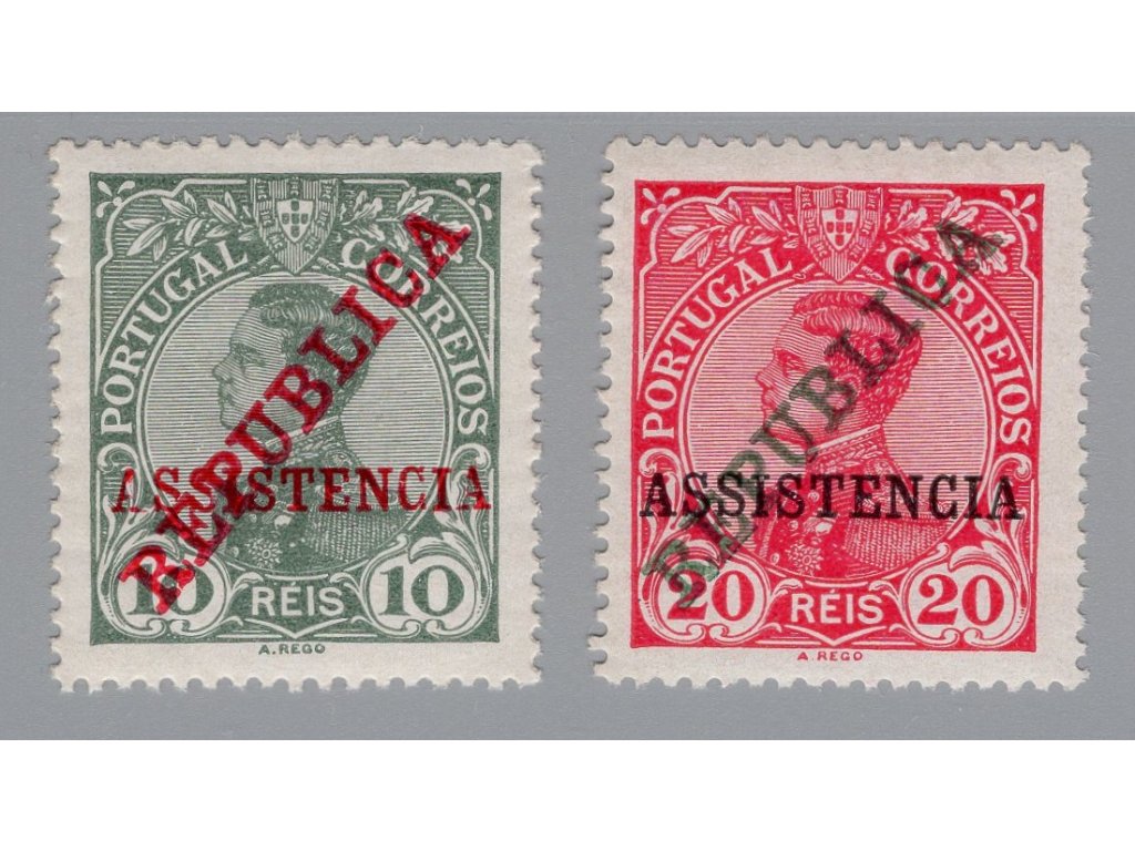 Portugalsko 1911, Mi. Z 1-2, xx Assistencia