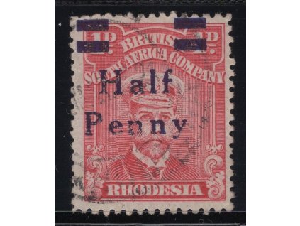 Rhodesie - Britská Jihoafrická společnost 1917, Mi. 138I, O 0,5d/1d