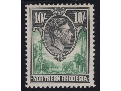 Rhodesie - Severní 1938, Mi. 44, xx 10sh