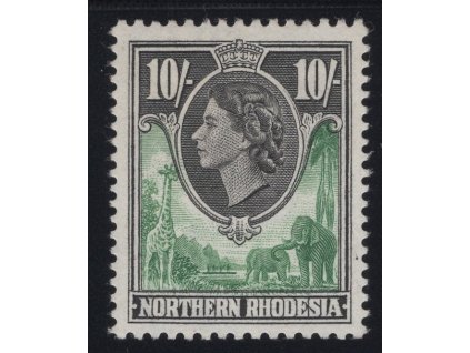 Rhodesie - Severní 1953, Mi. 73, x 10sh