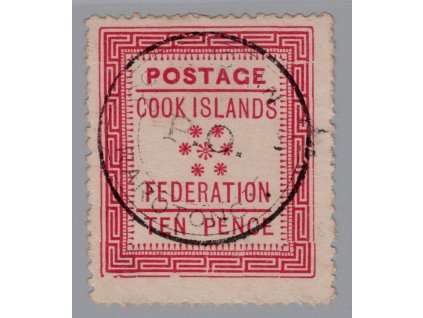 Cookovy ostrovy 1892, Mi. 4, O 10d