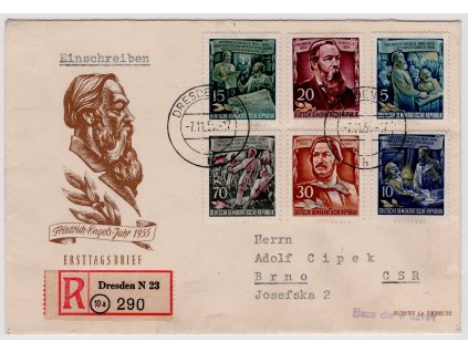 NDR 1955, ⌧︎ FDC 485-90