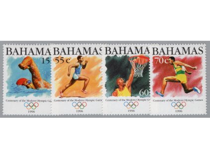 Bahamy 1996, Mi. 909-12, xx Olympijské hry