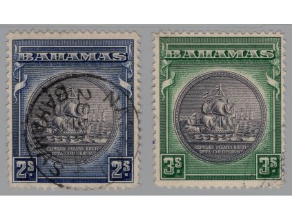 Bahamy 1931, Mi. 93-4, O 2-3sh