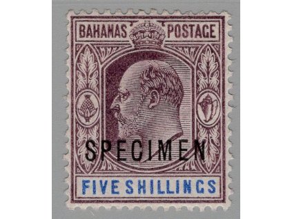 Bahamy 1902, Mi. 28, x 5sh (specimen)
