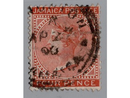 Jamajka 1883, Mi. 18, O 4d