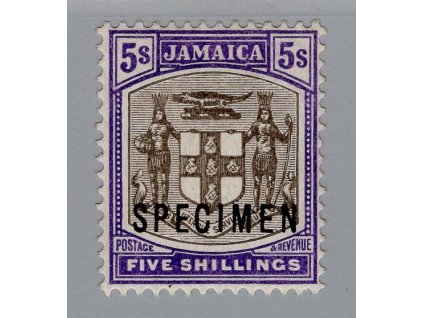 Jamajka 1905, Mi. 47, x 5sh (specimen je dražší než bez!)