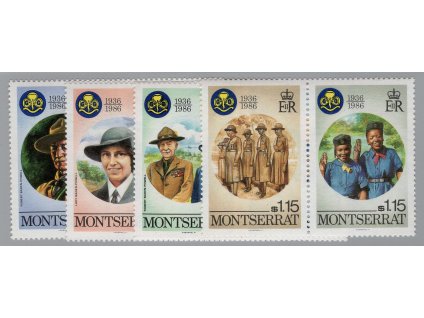 Montserrat 1986, Mi. 609-16, xx Skauting