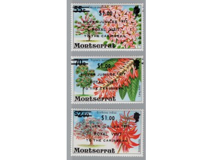 Montserrat 1977, Mi. 374-6, xx Květiny