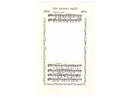 ČSR I 1934, (Pof. A284), (x) okraj aršíku 2 Kč KDM?, široký, pro rekonstrukci