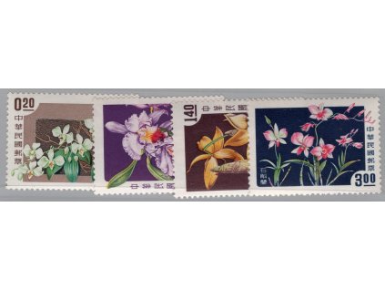 Čína - Taiwan 1958, Mi. 288-91, xx Květiny