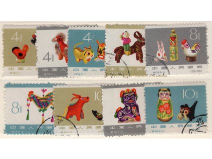 Čína - ČLR 1963, Mi. 765-73, O Hračky