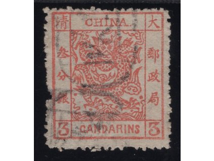 Čína 1878, Mi. 2, O 3c (poškozená - sleva!)