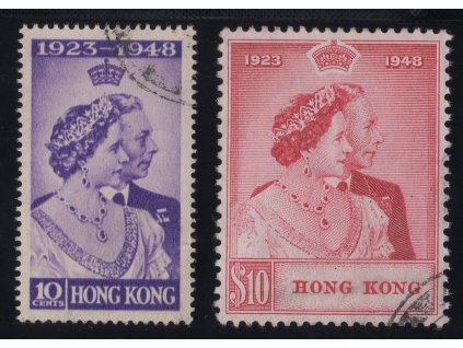 Čína - Hong Kong 1948, Mi. 171-2, O Stříbrná svatba