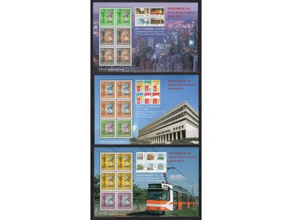 Čína - Hong Kong 1997, Mi. 49-51, xx aršíky Klasika