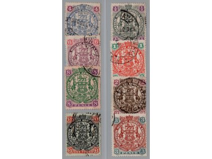 Rhodesie - Britská Jihoafrická společnost 1897, Mi. 49-56, O výplatní