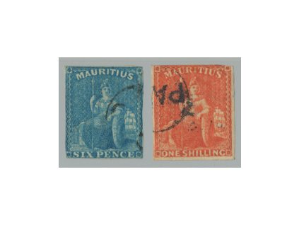 Mauricius 1859, Mi. 13-4, O 6 d a 1 sh