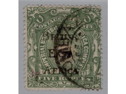 Britská východní Afrika 1895, Mi. 40, O 5R