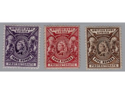 Britská východní Afrika 1896, Mi. 70-2, x 3-5R