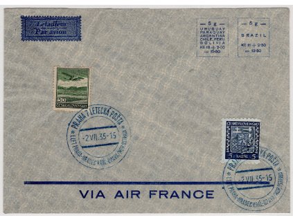 ČSR I Letecké 1935, ⌧︎ O I. Let Praha-hradec Král.-Opava/Mor. Ostrava