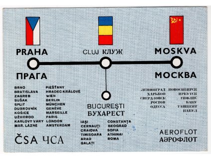 ČSR I Letecké 1936, ⌧︎ O I. Let Praha-Užhorod-Moscou (dv-sleva)