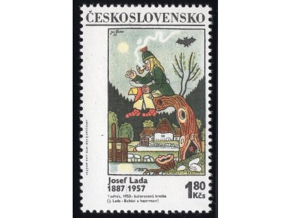 ČSR II 1970, Pof. 1825, xx 1,80 Kčs Vodník (Josef Lada), DV "větev" 24/1