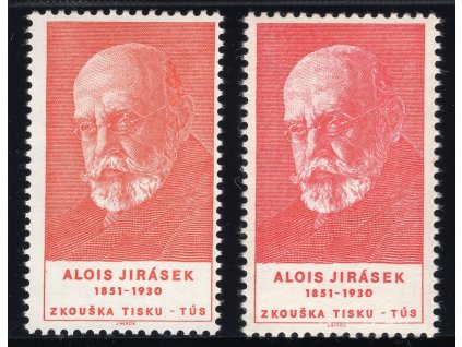 ČSR II 1966, xx zkouška tisku WIFAG "Jirásek", 2 barvy, dvl-sleva