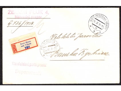 Československá polní pošta 1938, ⌧︎ (sleva)