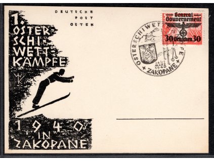 17259 17259 generalni gouvernement 1940 dopisnice