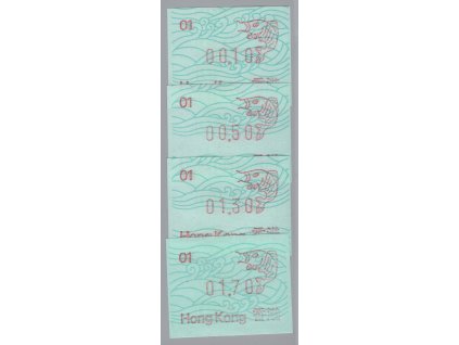 Čína - Hong Kong Automatové 1986, Mi. AT1, xx kompletní série 4 ks