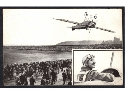 ČSR I 1913, pohlednice Pégoudův vzlet v Praze